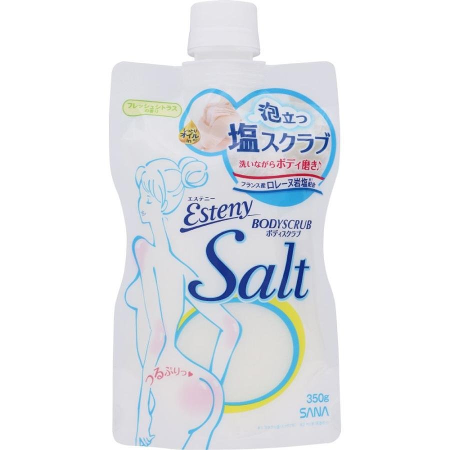 Sana Esteny Japanese Natural Salt Body Scrub 350g – Citrus Fresh