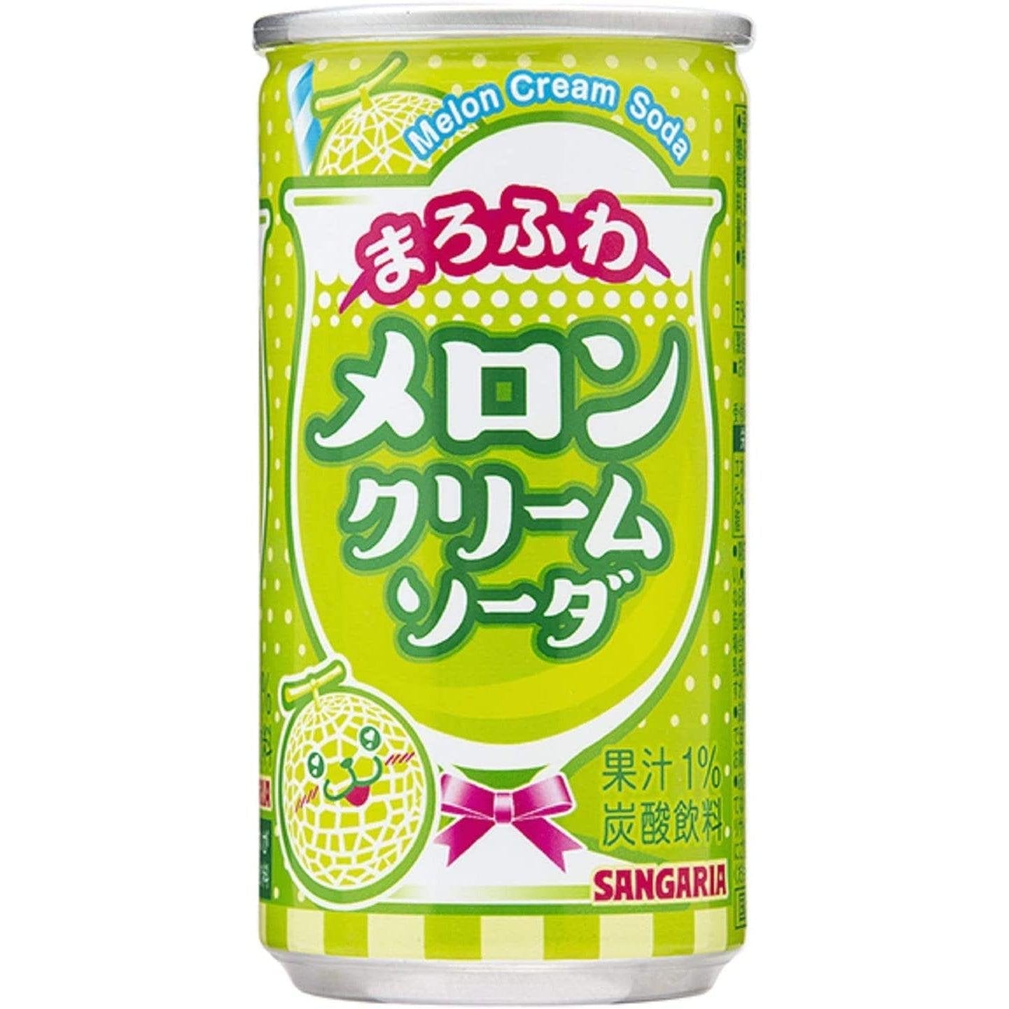 Sangaria Marofuwa Melon Cream Soda 190g Cans Box of 30