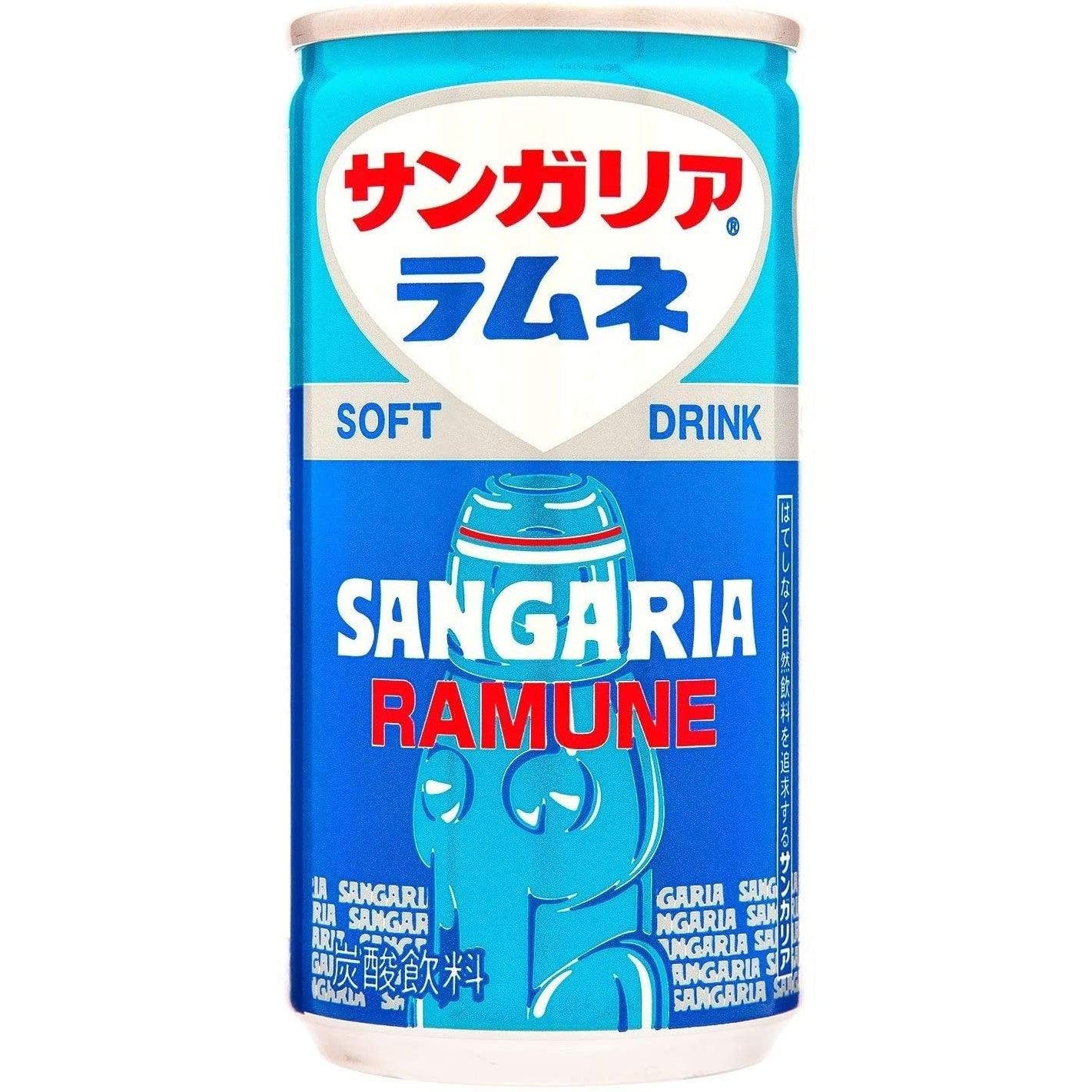 Sangaria Classic Japanese Ramune Soda 190g Aluminum Can
