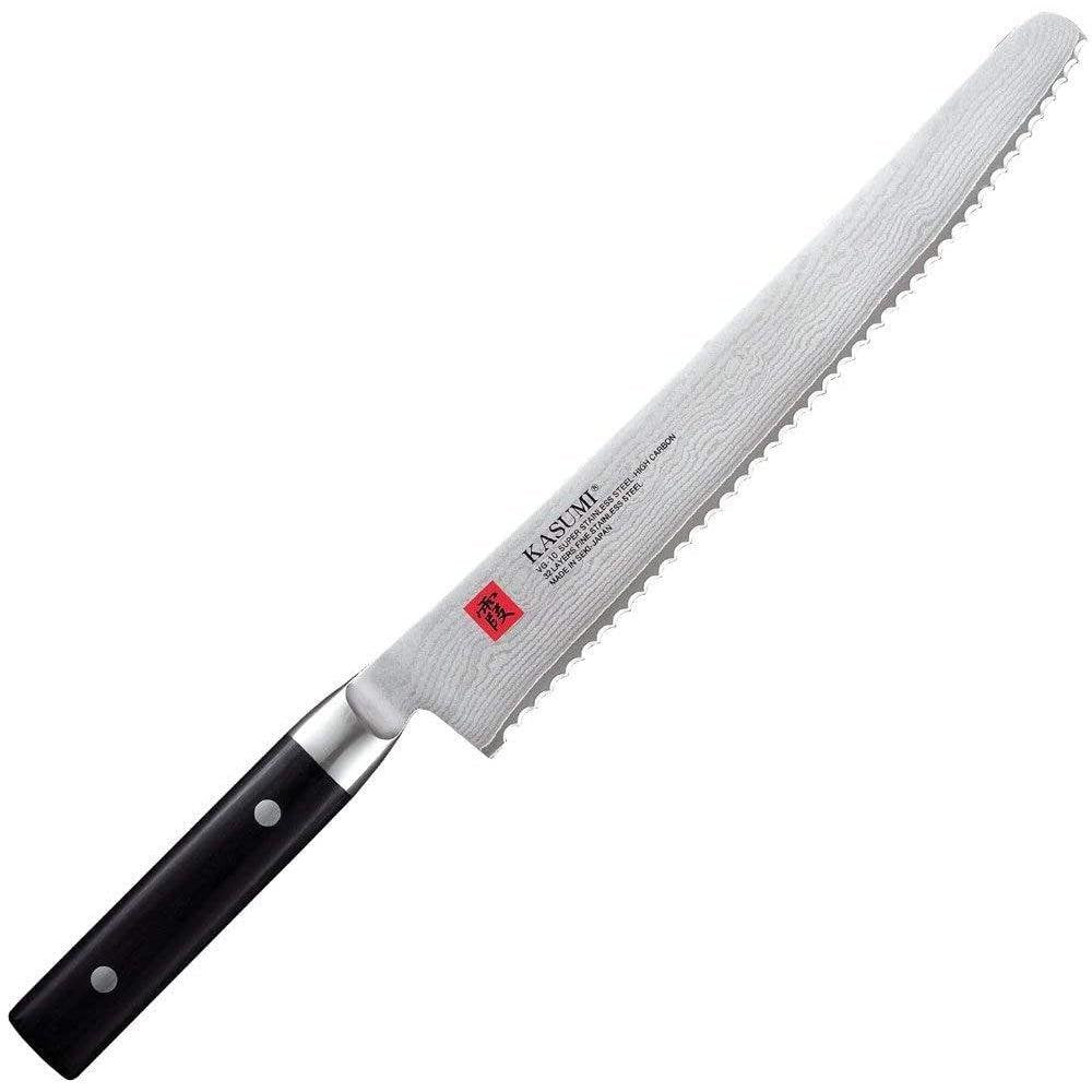 Sumikama Kasumi 250mm Damascus Steel Handcrafted Bread Knife