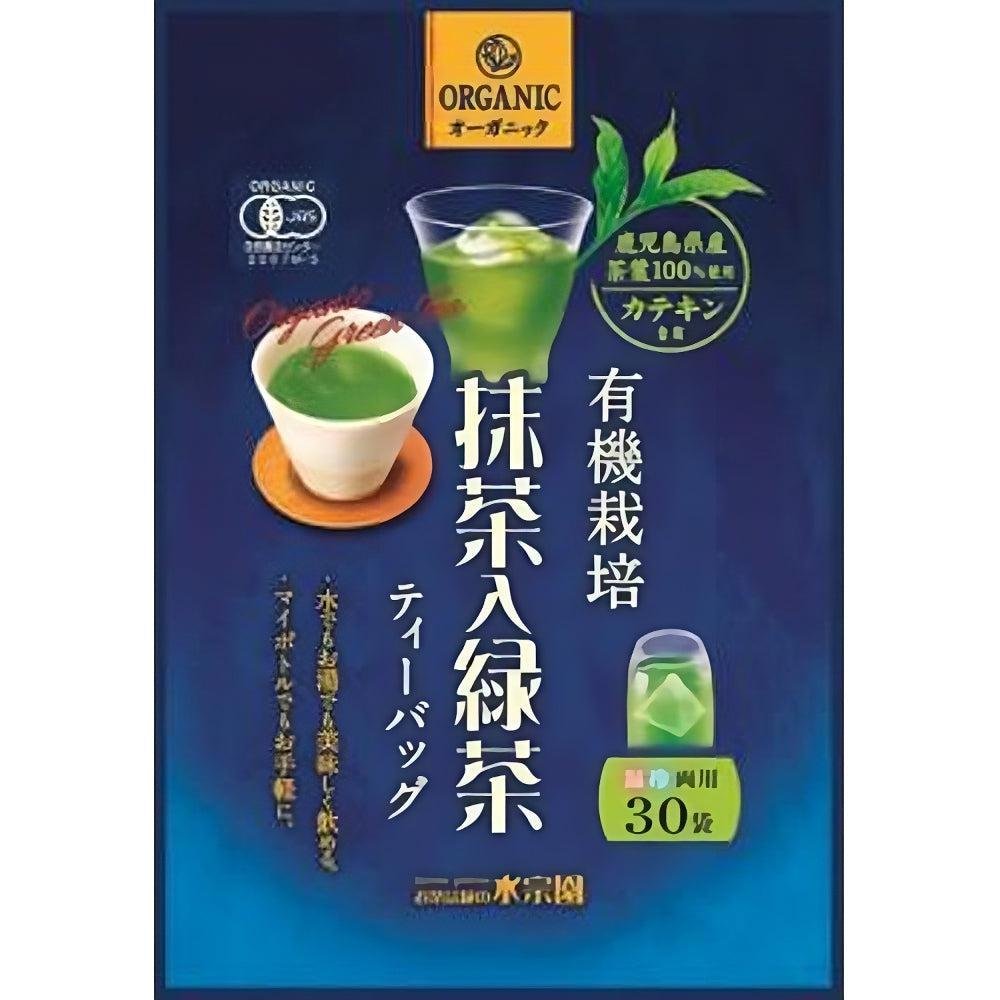 Suisouen Organic Ryokucha Green Tea with Matcha 30 Bags