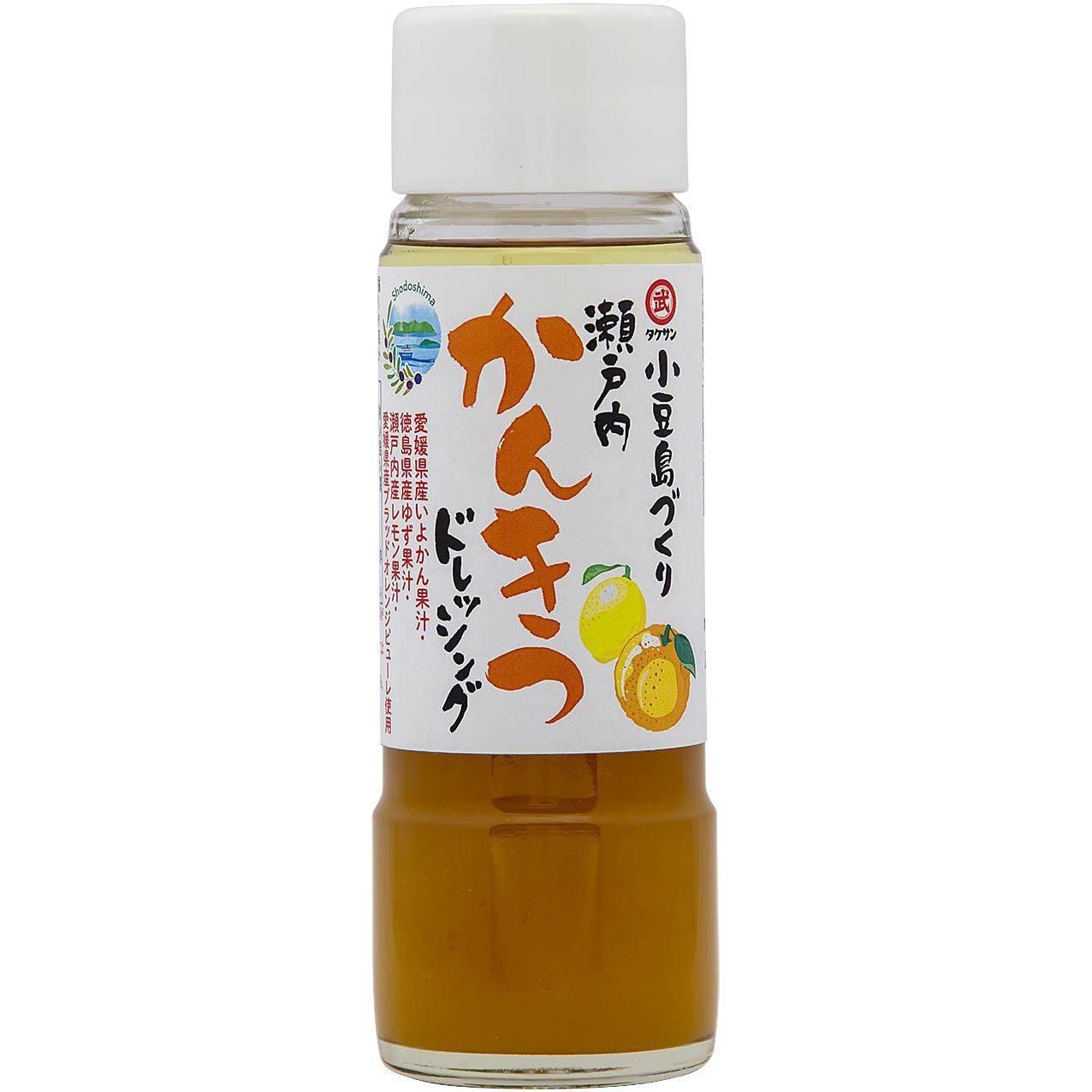 Takesan Setouchi Citrus Dressing 185ml bottle featuring premium Yuzu and Sudachi citrus fruits