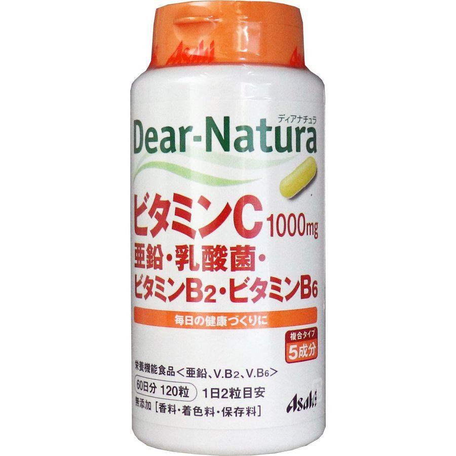 Asahi Dear Natura Vitamin C & Zinc Multivitamin 120 Tablets
