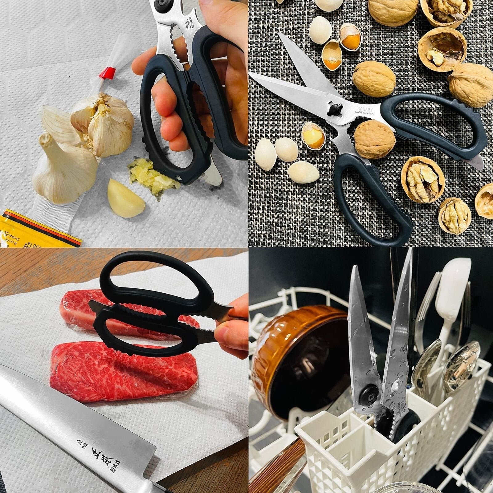 Canary Heavy-Duty Multi-Purpose Kitchen Scissors with Built-In Tools