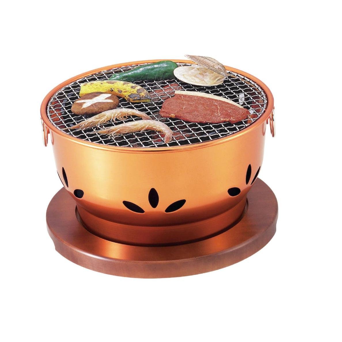 Ikenaga Shichirin Round 30cm Cast Iron Charcoal Hibachi Grill
