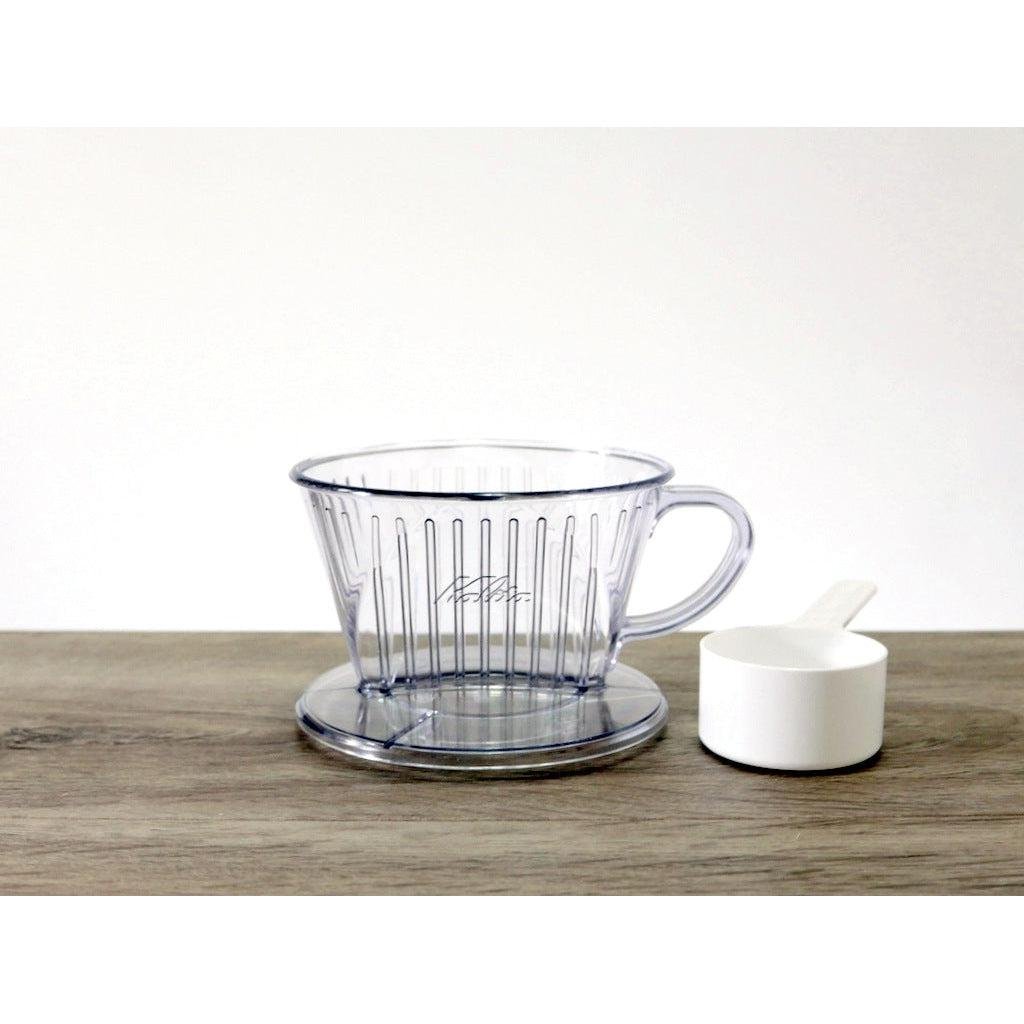 Kalita Clear Plastic Coffee Dripper 101 – 1‑2 Cup Japanese Design