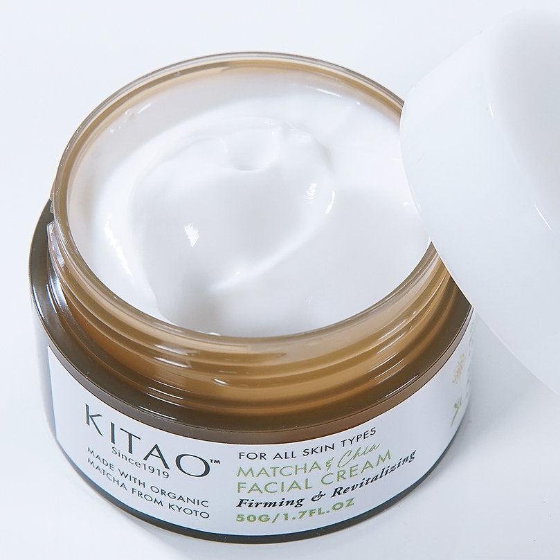 Kitao Matcha Facial Cream Hydrating Green Tea Moisturizer 50g