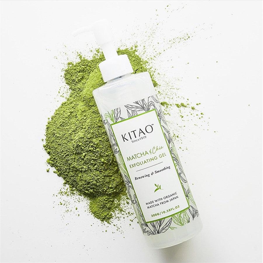 Kitao Organic Matcha Exfoliating Gel 300g Skin‑Renewing Green Tea Peel