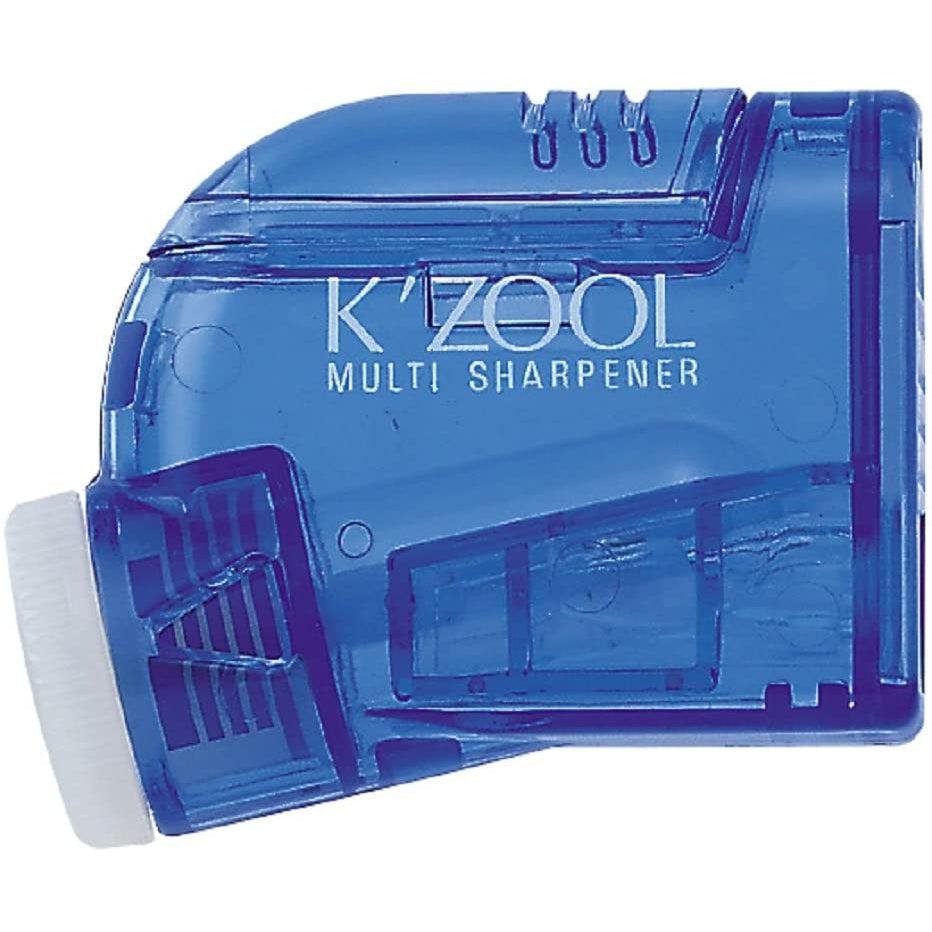 Kutsuwa K'zool Japanese Pencil Sharpener Blue Adjustable 5-Lead Levels