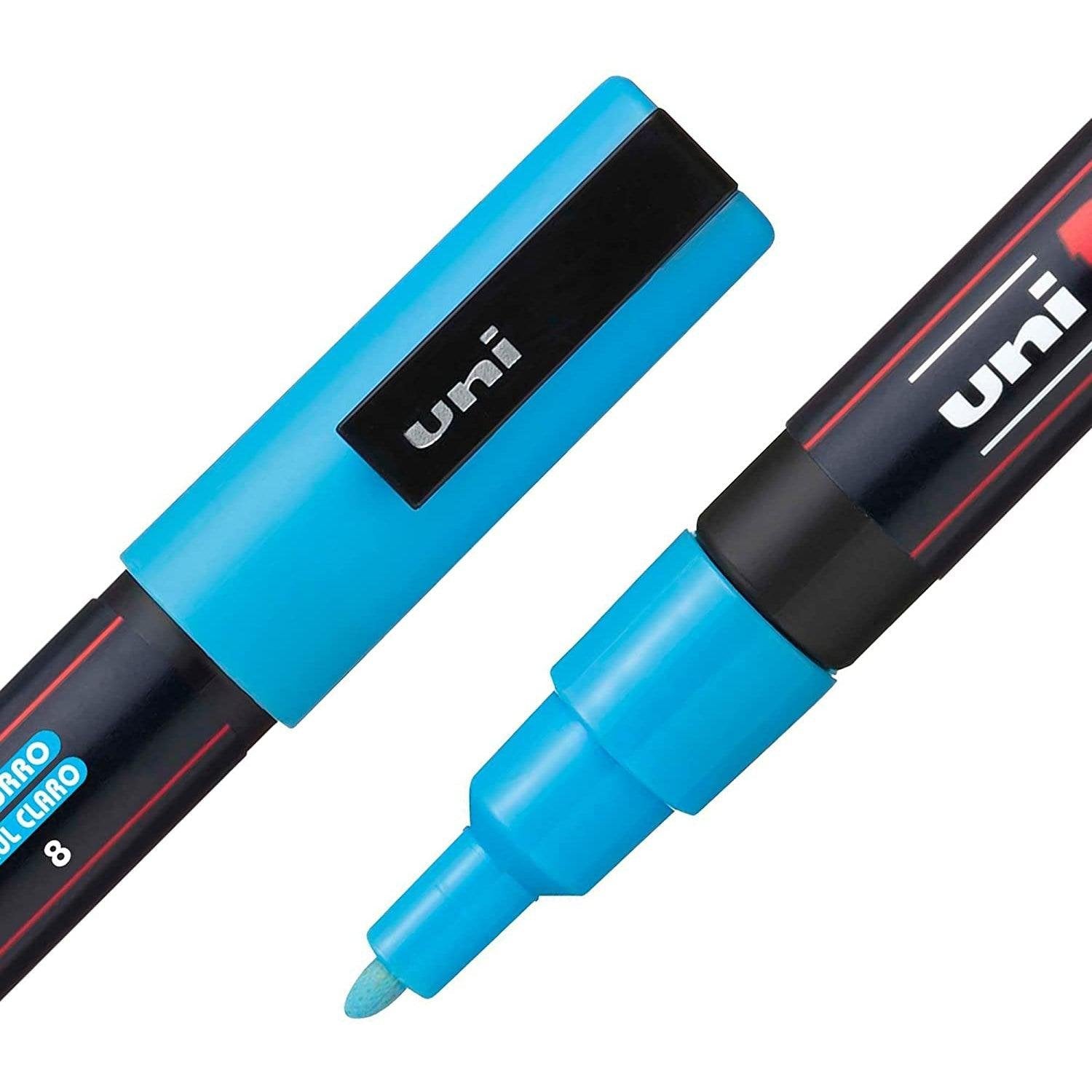 Mitsubishi Uni Posca Paint Marker Set 8 Vibrant Colors Water‑Based