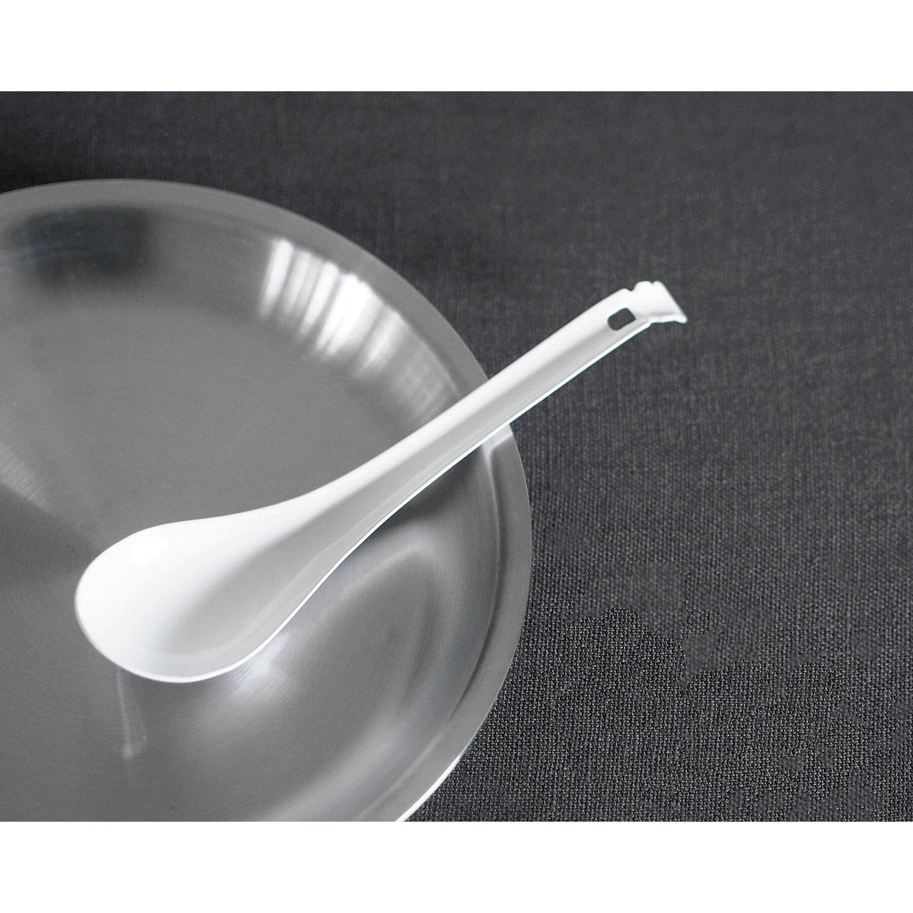 Noda Horo Enamel-Coated Renge Spoon Japanese Stainless Steel Kitchen Utensil