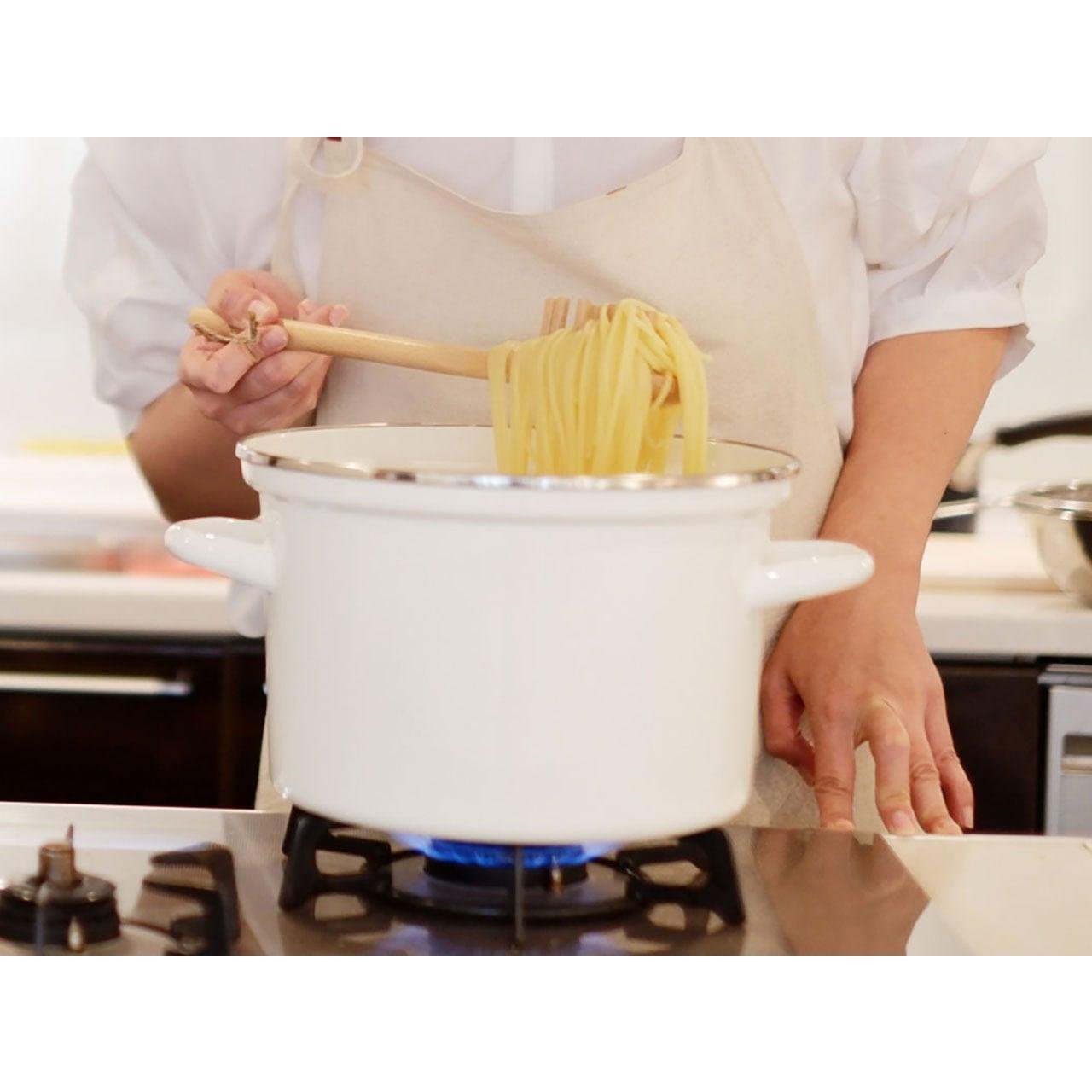 Oyanagi Natural Wood Spaghetti Spoon 30cm Pasta Server