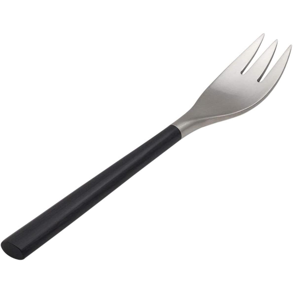 Sori Yanagi 190mm Designer Dessert Fork with Birch Wood Handle