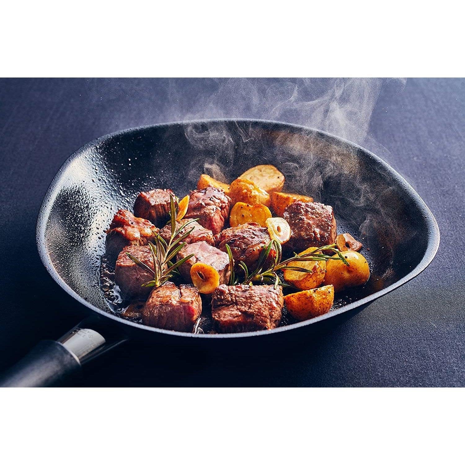 Premium Sori Yanagi 25cm Iron Frying Pan with Lid