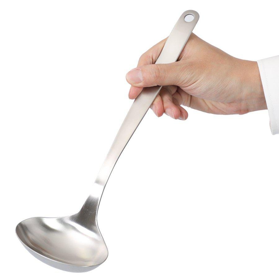 Sori Yanagi 298mm Stainless Steel Ladle – Japanese Minimalist Kitchen Tool