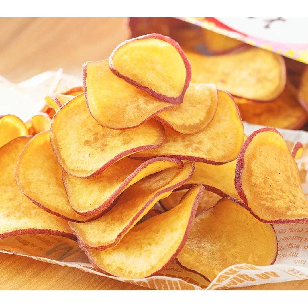 UHA Mikakuto Natural Sweet Potato Chips – 3 Pack of 65g