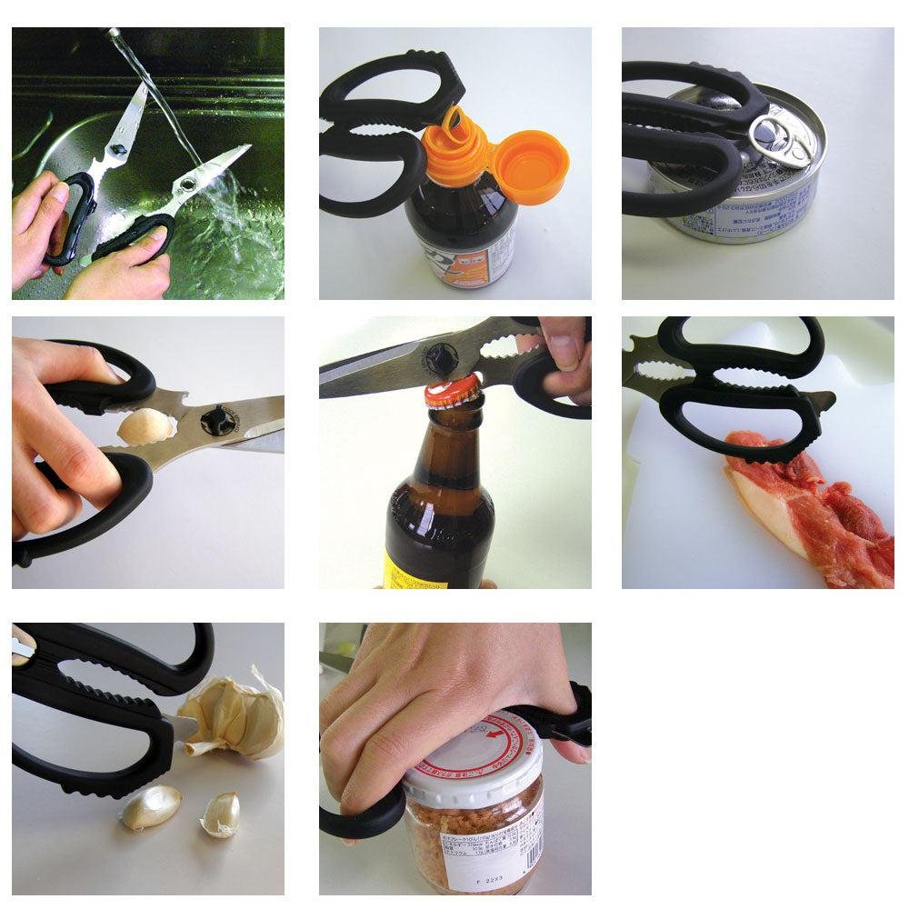Canary Heavy-Duty Multi-Purpose Kitchen Scissors with Built-In Tools