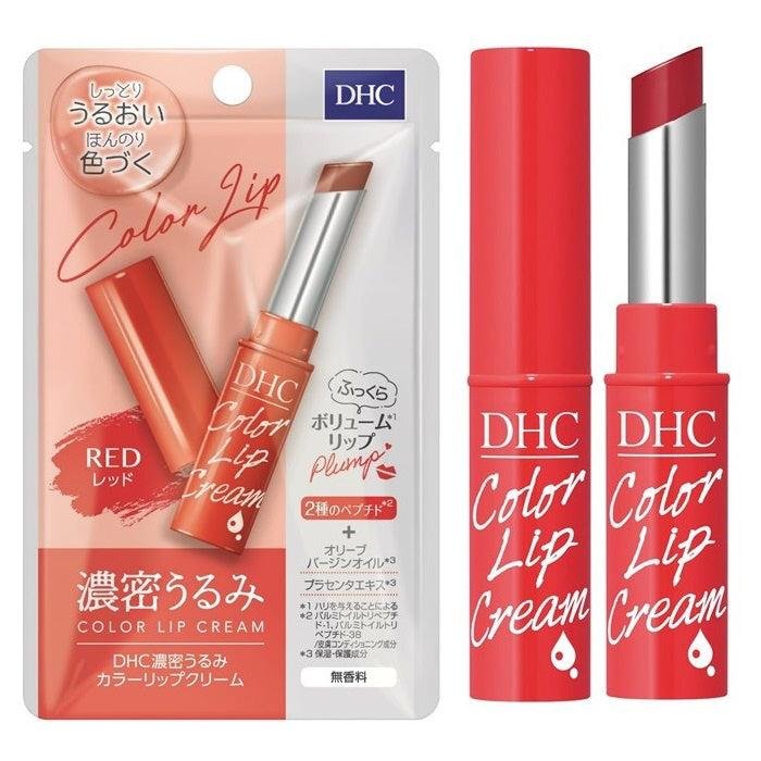 DHC Red Unscented Lip Cream with Peptide Moisture 1.5g