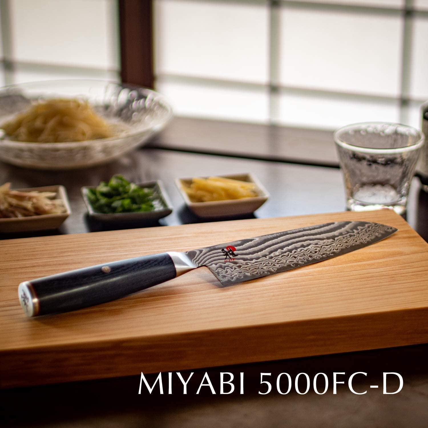 Miyabi 5000FC-D Damascus Steel 180mm Santoku Knife – Premium Japanese Cutlery