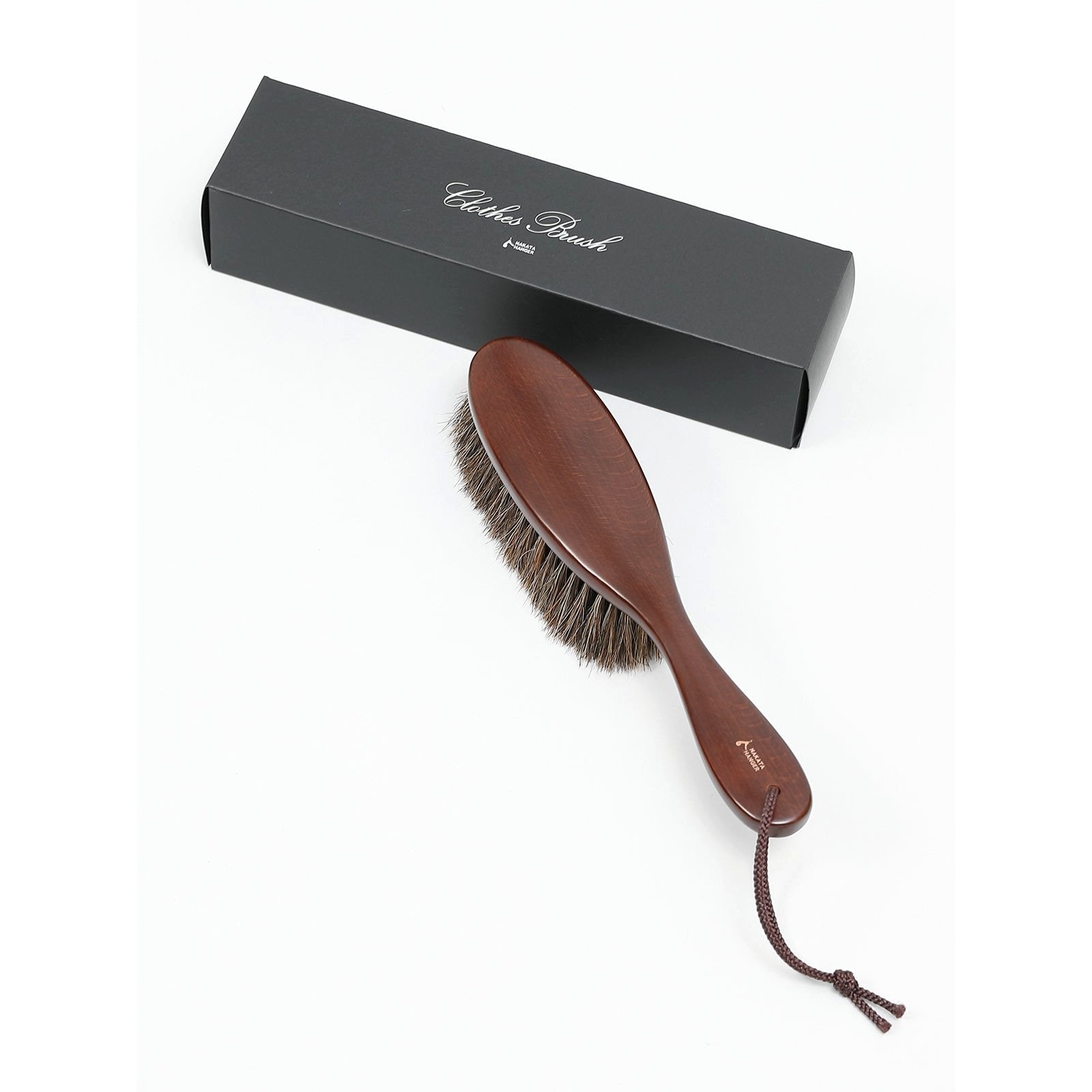 Premium Nakata Natural Bristle Clothes Brush with Beech Wood Handle