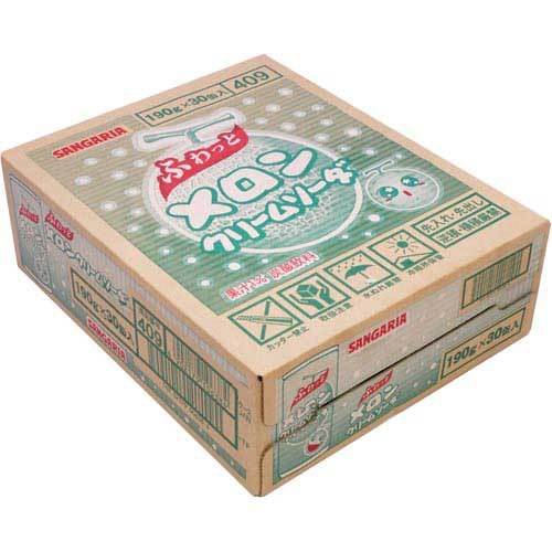 Sangaria Marofuwa Melon Cream Soda 190g Cans Box of 30