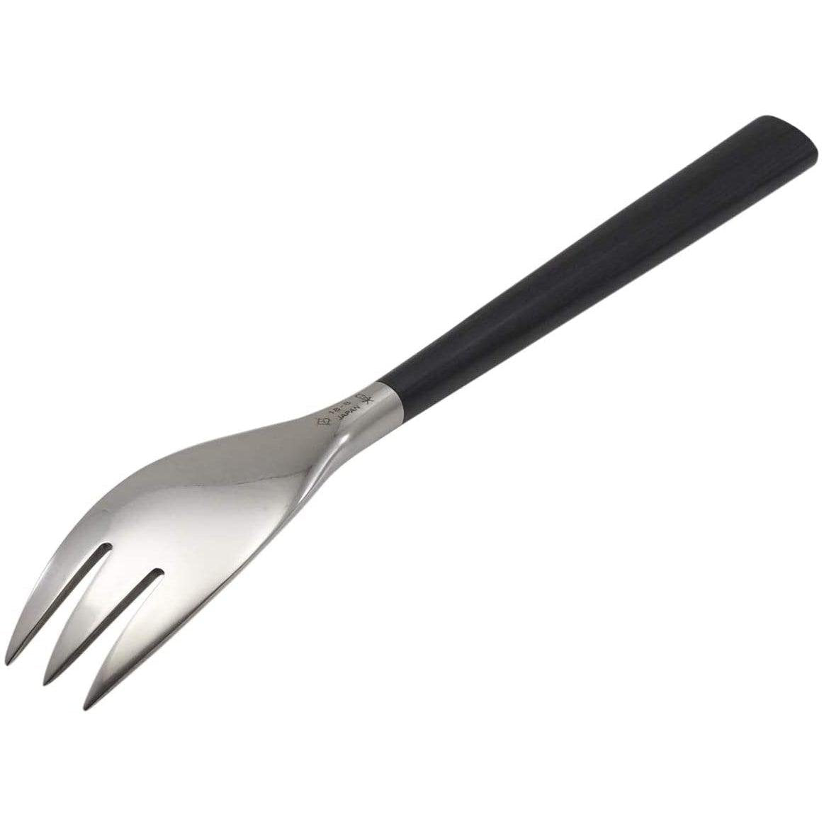 Sori Yanagi 190mm Designer Dessert Fork with Birch Wood Handle