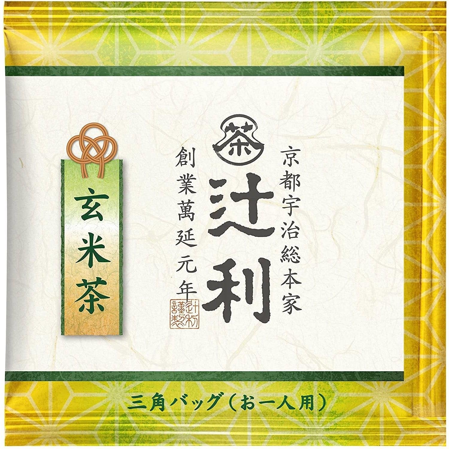 Tsujiri Japanese Genmaicha: Premium Brown Rice Green Tea Bags, 50 Count