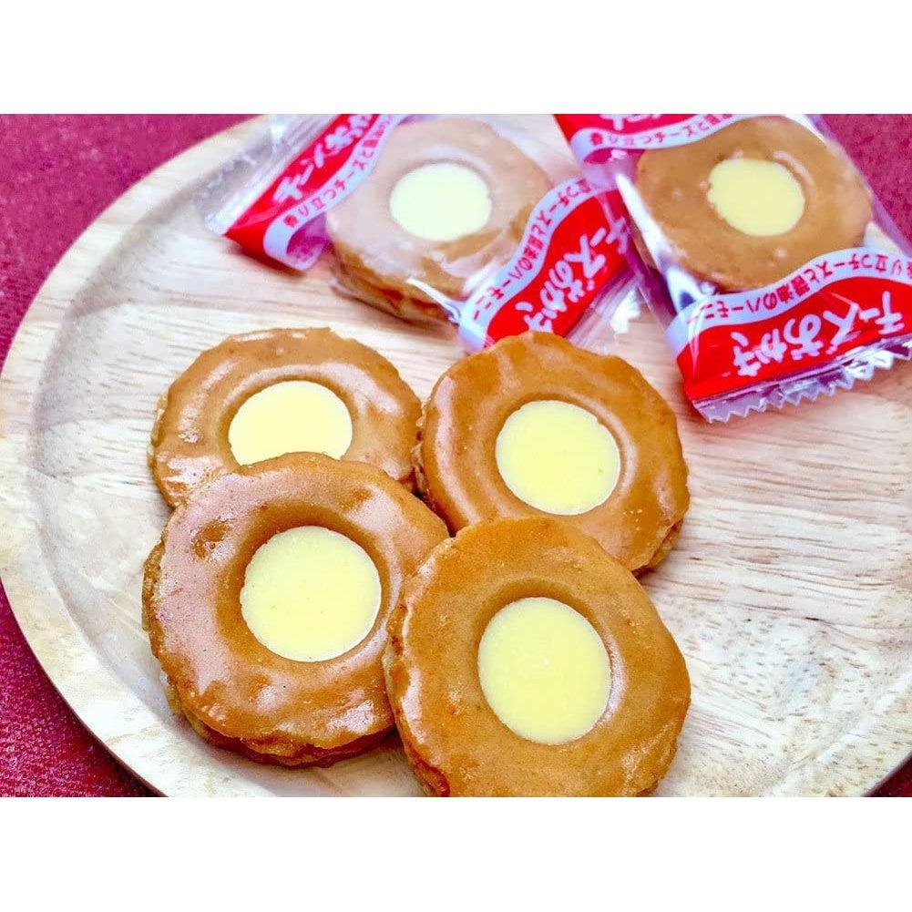 Bourbon Cheese Okaki Cream-Filled Rice Crackers – 85g Snack