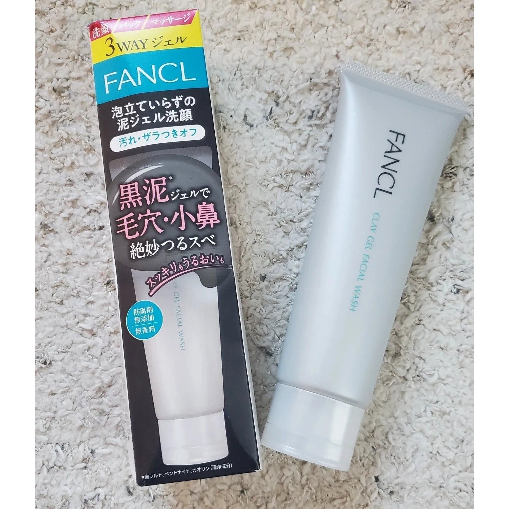 FANCL Clay Gel Anti-Pore Facial Wash 120g Japanese Skincare