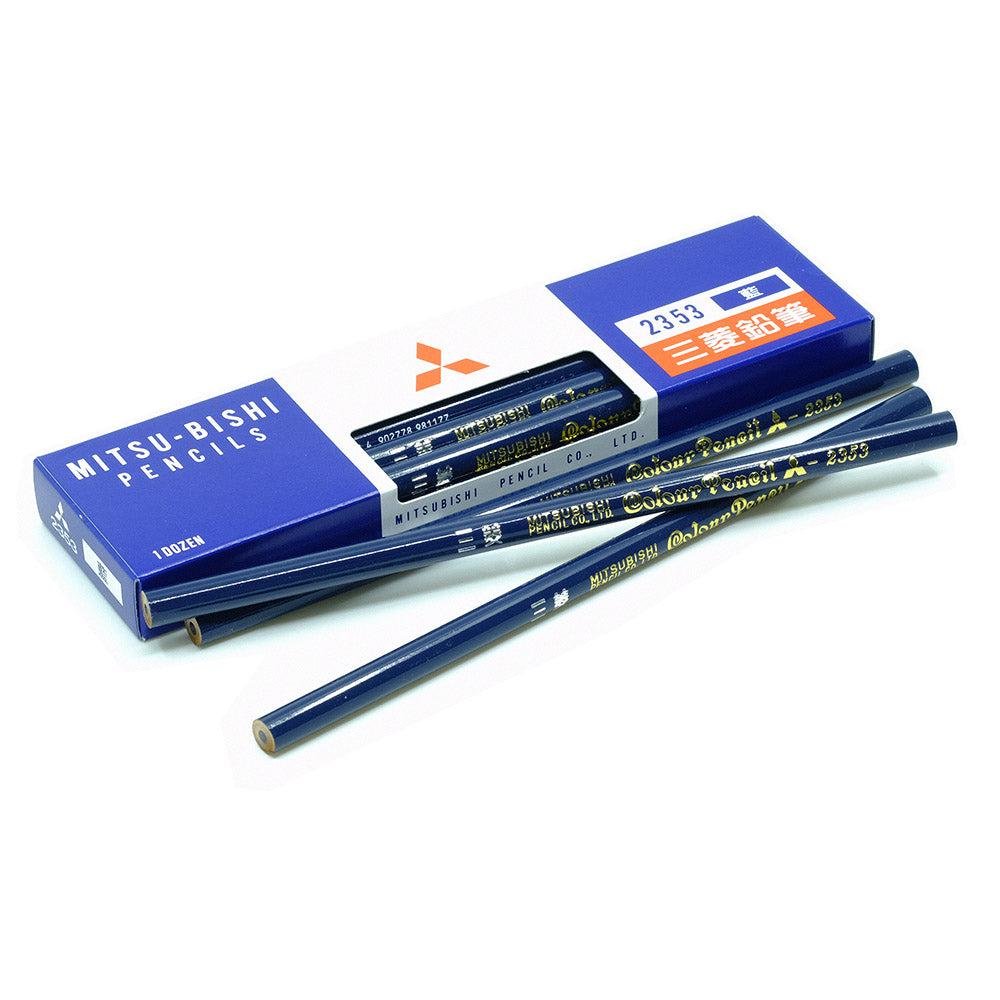 Mitsubishi Prussian Blue Colored Pencil Set – 12 Vibrant Japanese Pencils