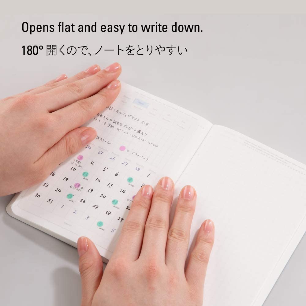 Nitto Stalogy B6 Grid Notebook 365 Days Planner Black