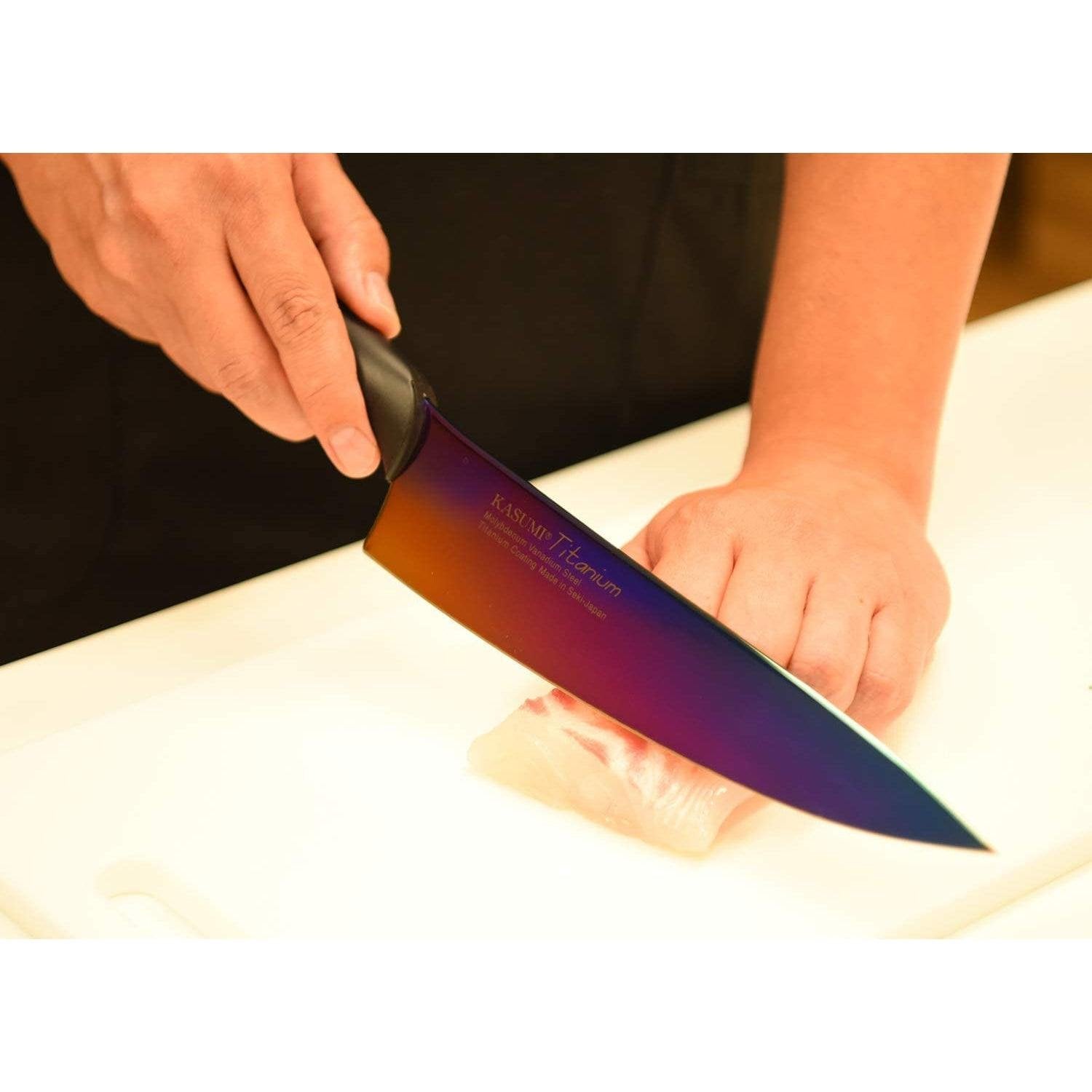 Sumikama Kasumi 200mm Opal Titanium Gyuto-Style Kitchen Knife