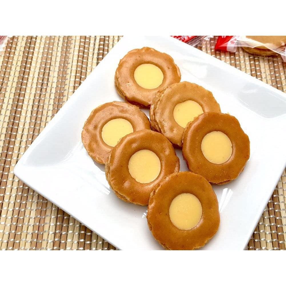 Bourbon Cheese Okaki Cream-Filled Rice Crackers – 85g Snack