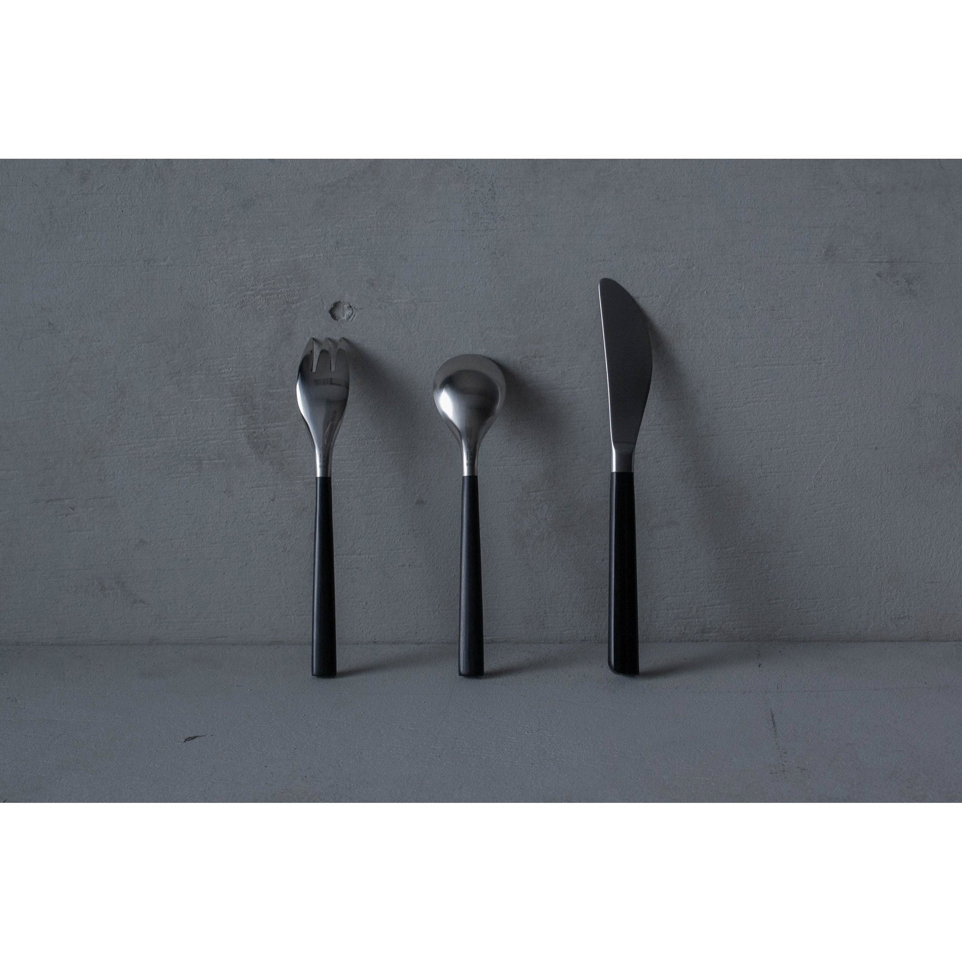 Sori Yanagi 190mm Designer Dessert Fork with Birch Wood Handle