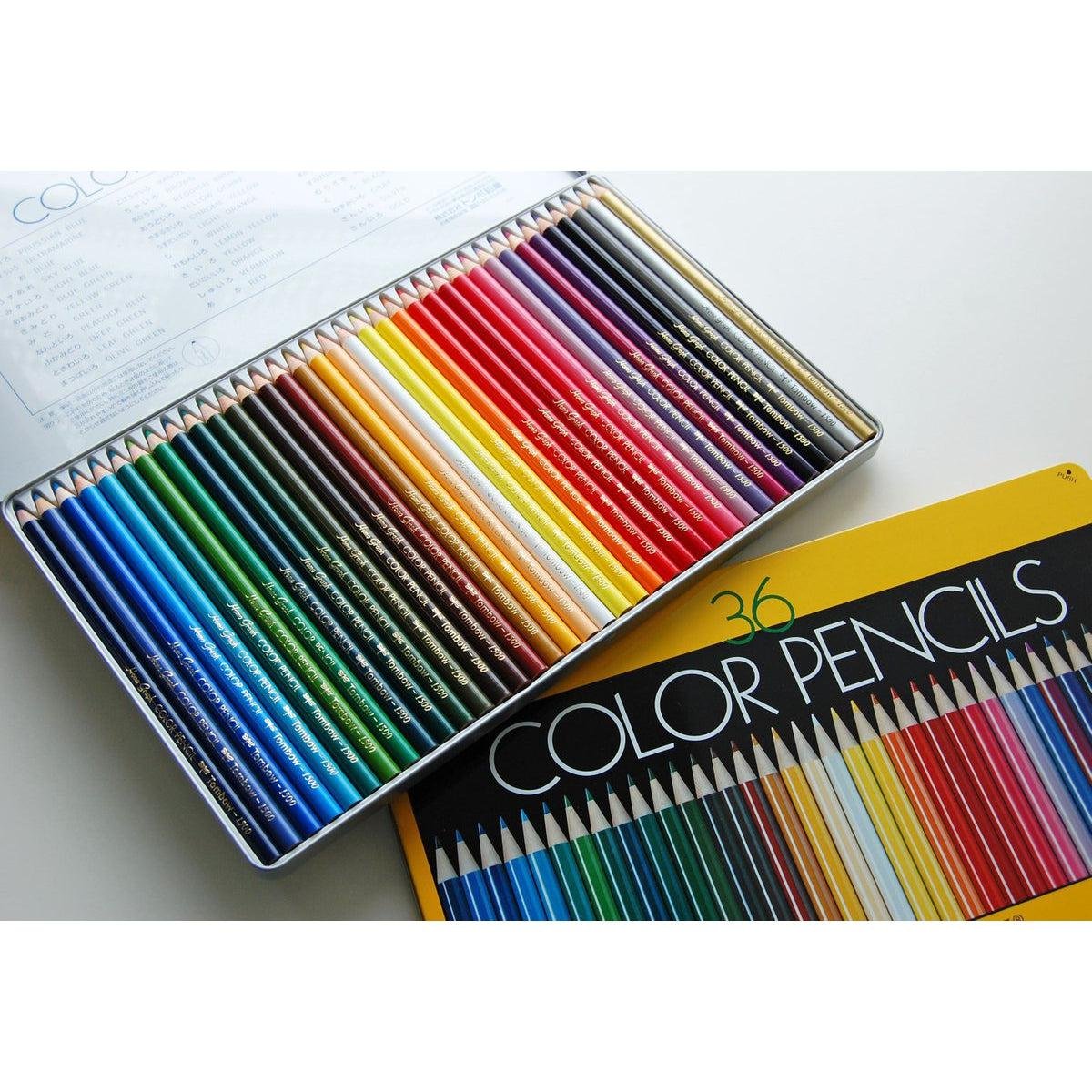 Tombow 36-Color Professional Colored Pencils Set – Vibrant Smooth 180mm