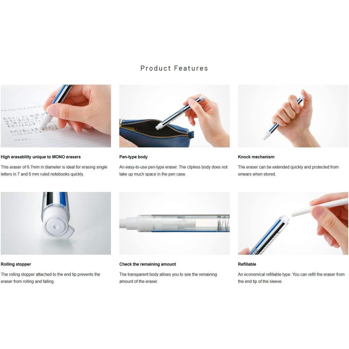 Tombow Mono Stick Retractable Eraser Pen – Precise Japanese Design