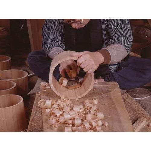 Handcrafted Umezawa Hinoki Cypress Bath Bucket with Aromatic Handle