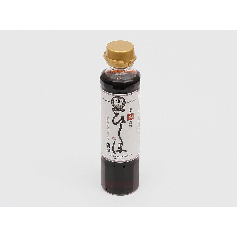 Yamato Hishio Raw Soy Sauce 180ml Unpasteurized Japanese Shoyu