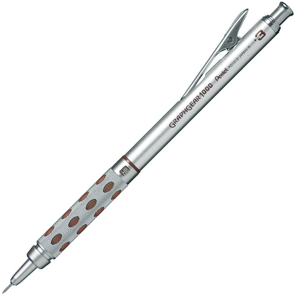 Pentel GraphGear 1000 Precision Mechanical Pencil with Anti‑Slip Grip