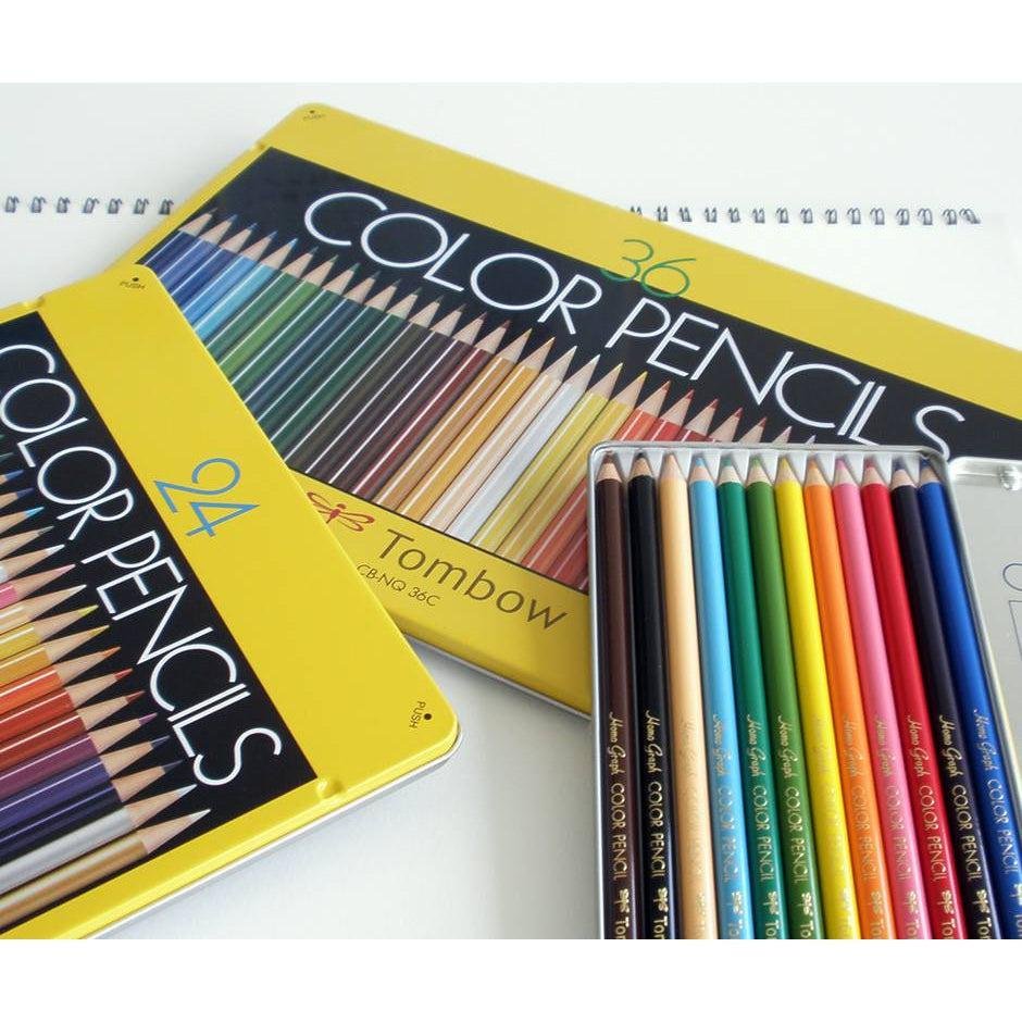 Tombow 36-Color Professional Colored Pencils Set – Vibrant Smooth 180mm