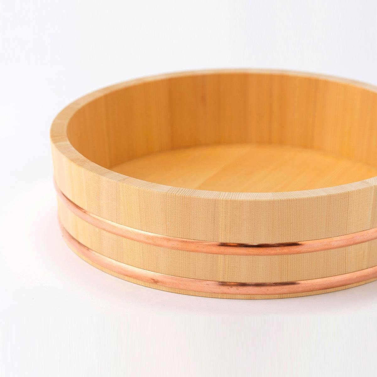 Umezawa Sawara Cypress 36cm Hangiri Wooden Sushi Oke Bowl