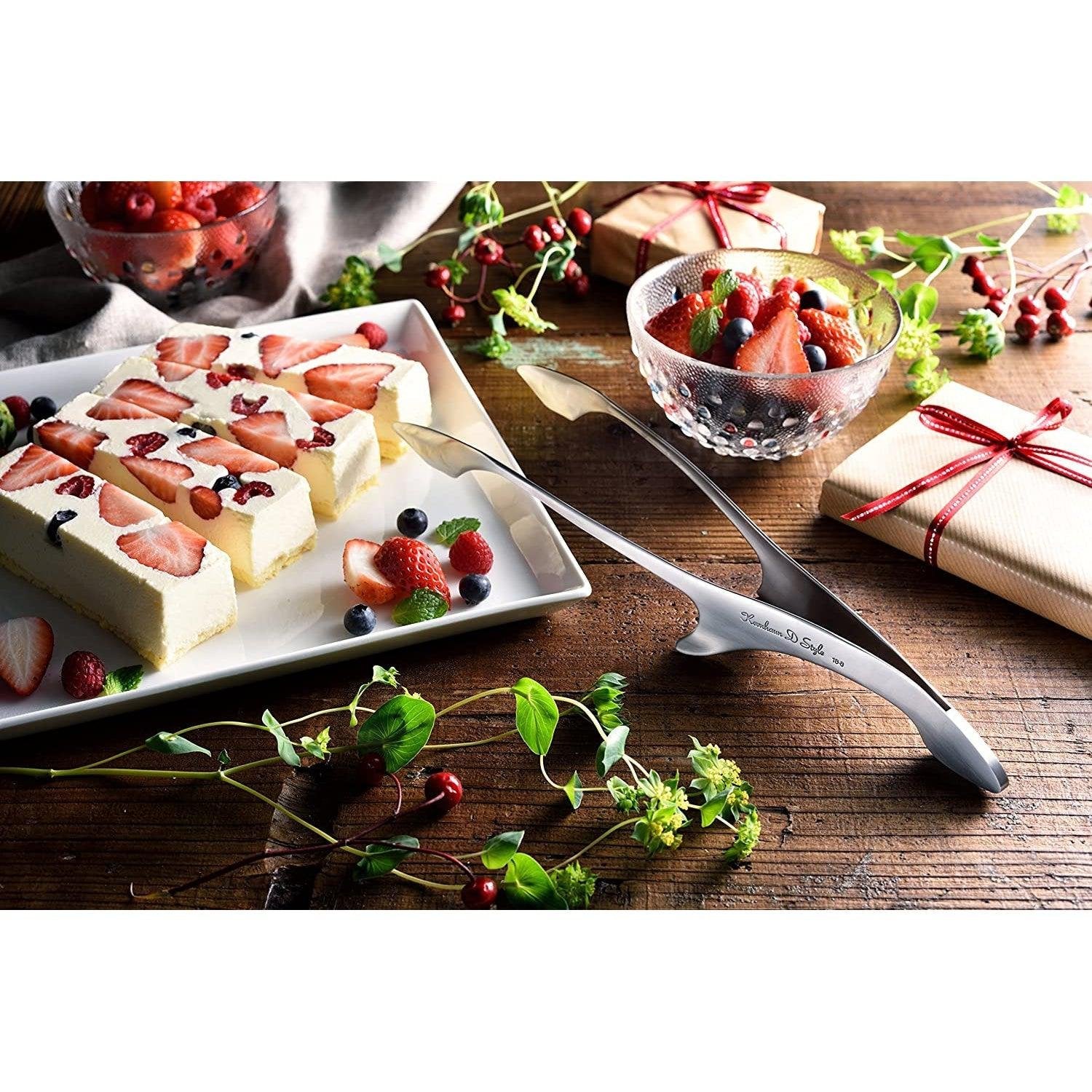 Kevnhaun 270mm Stainless Steel Kitchen Tongs – Precise Grip, Heat‑Safe Design