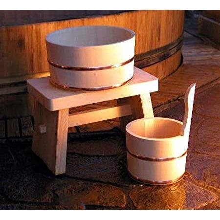 Handcrafted Umezawa Hinoki Bath Bucket – Japanese Cypress Wood