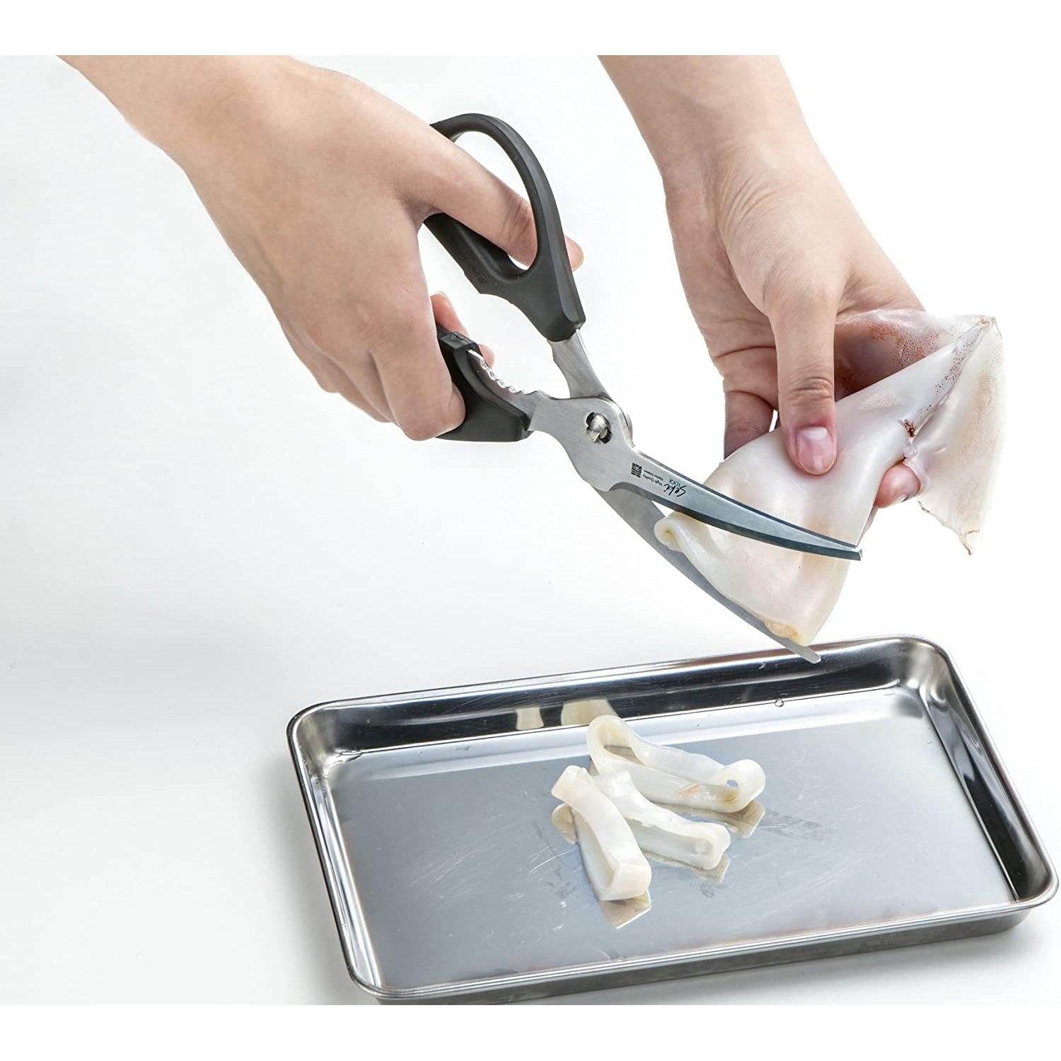 Green Bell Detachable Stainless Steel Kitchen Shears – Black