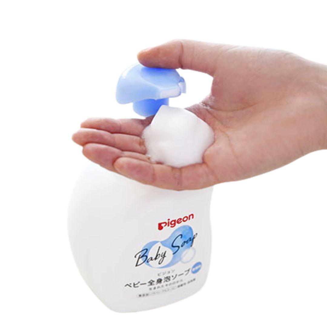 Pigeon Gentle Baby Foam Soap 500ml Hydrating Hypoallergenic Cleanser