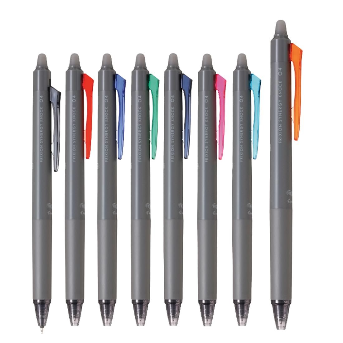 Pilot Frixion Synergy Knock Erasable Gel Ink Pen Set 8 Colors