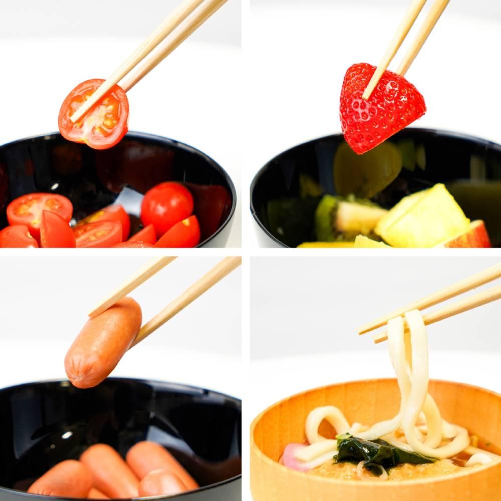 Premium Gold Glitter Black Chopsticks Non‑Slip Dishwasher Safe 23cm