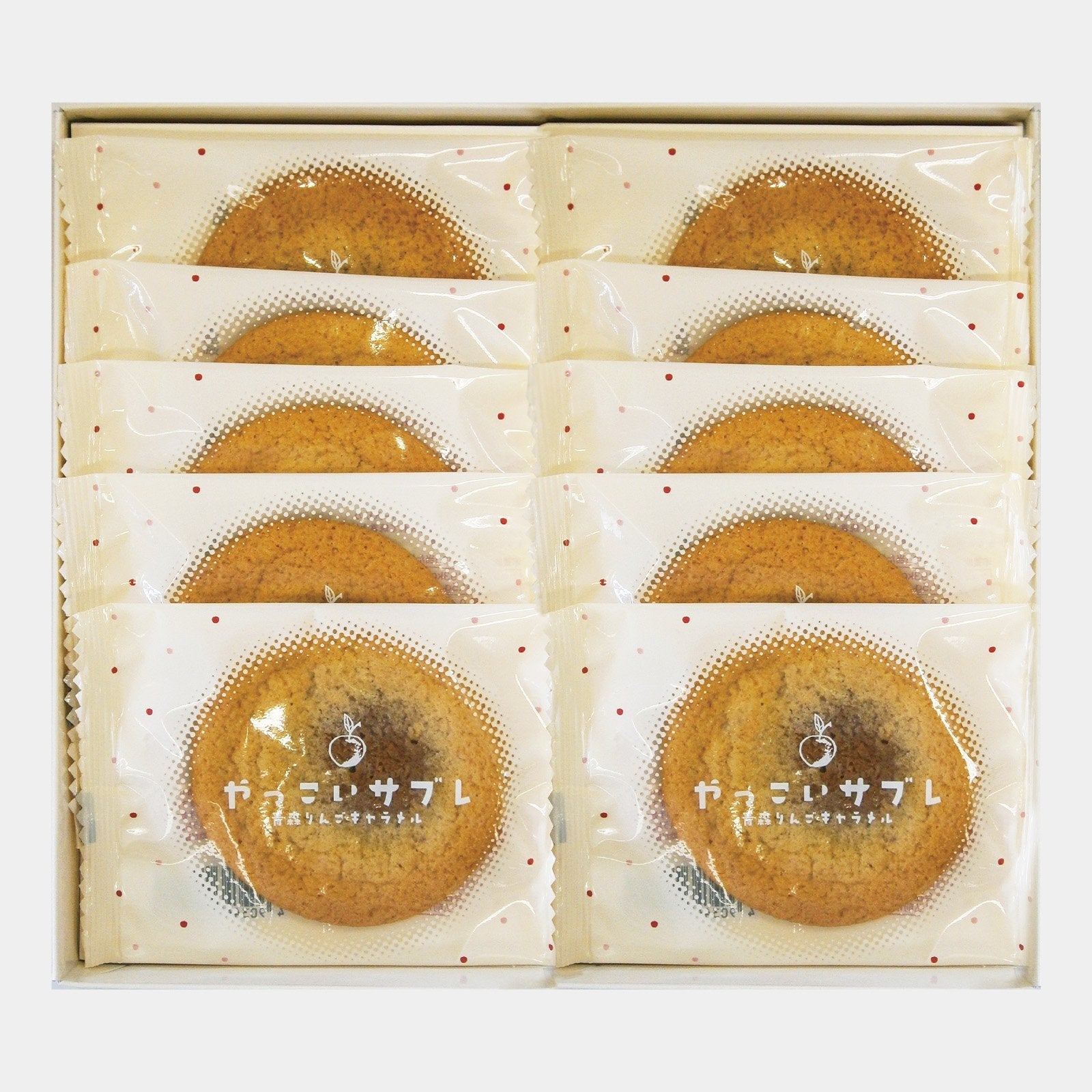 Ragueneau Yakkoi Soft Apple Caramel Sable Cookies 10‑Piece Pack