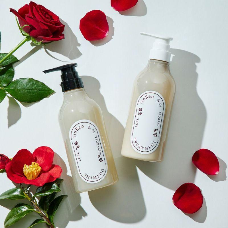 RinRen Rose & Tsubaki Vegan Hair Repair Shampoo 480ml