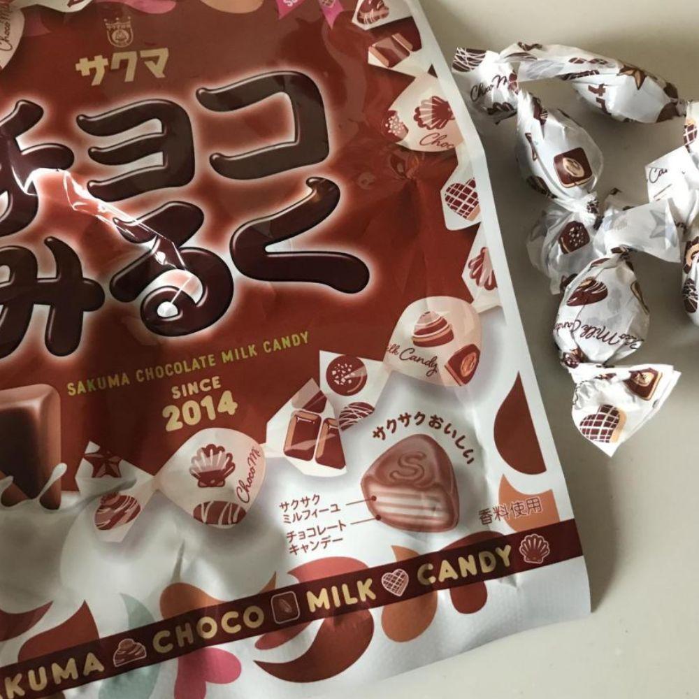 Sakuma Creamy Chocolate Milk Candy 62g Japanese Snack Delight